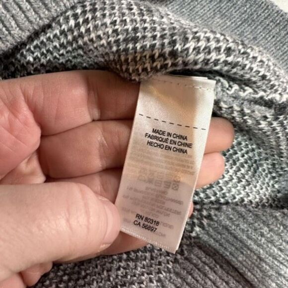 Lucky Brand Leopard Cheetah Print Gray Pullover Sweater Size 1X - Picture 10 of 11